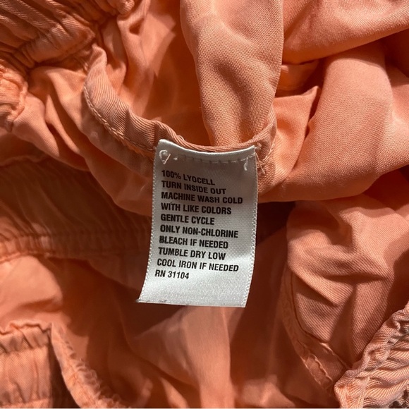 Crown & Ivy Peach Stretch Waist Lyocell Shorts - Picture 5 of 5